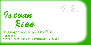 istvan ripp business card